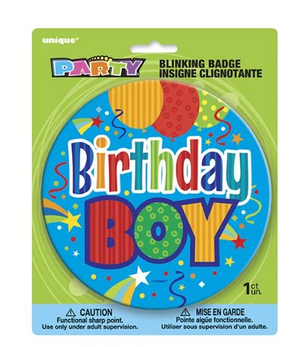 Birthday boy kitűző