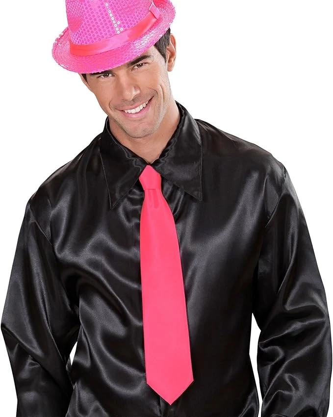 Pink szatén nyakkendő