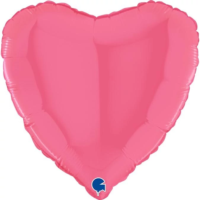 45 cm-es bubble gum szív fólia lufi