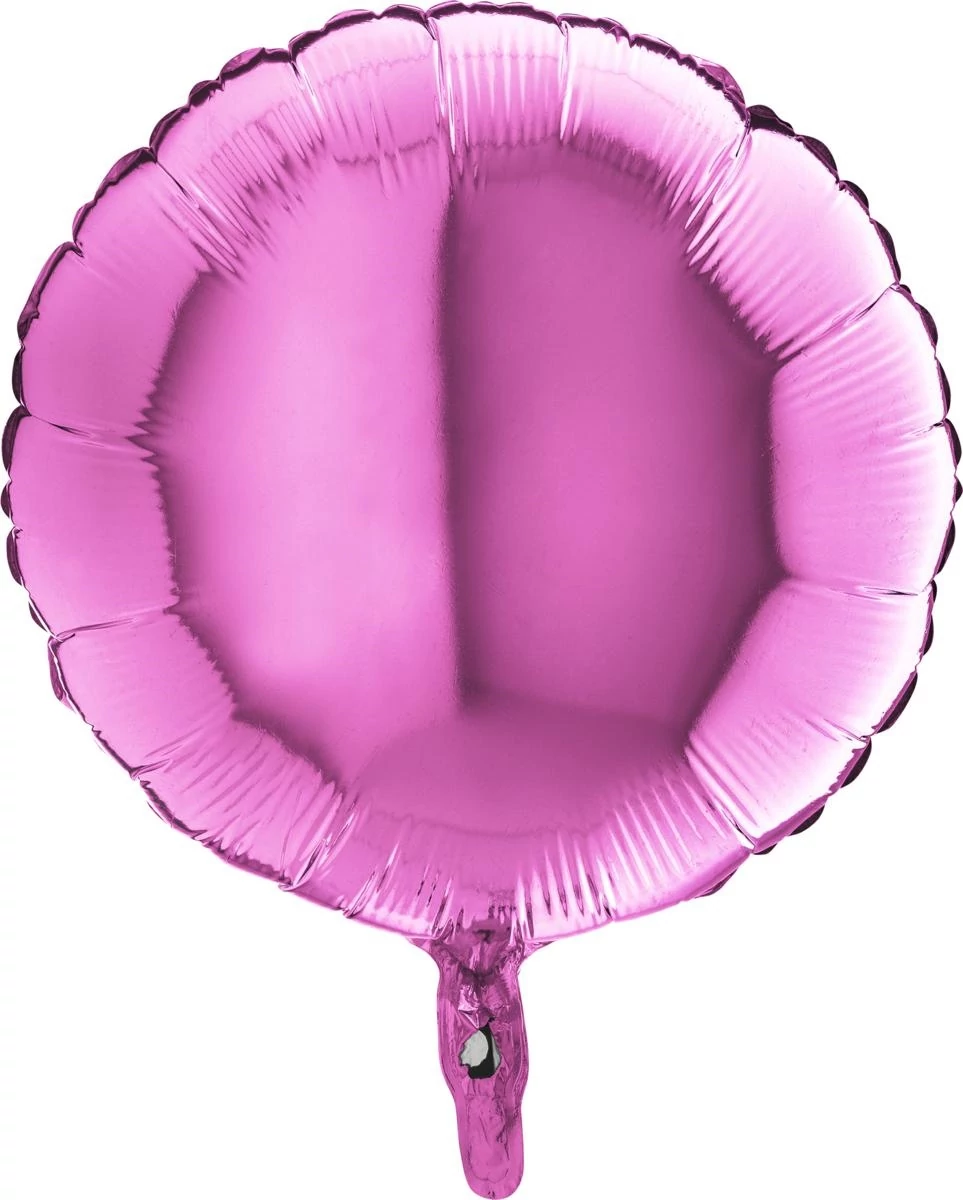 45 cm-es fuxia kerek fólia lufi