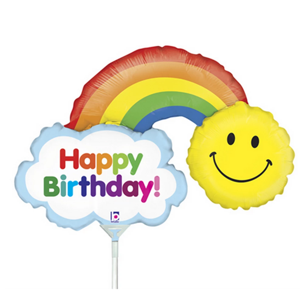 MiniShape -  Birthday Rainbow fólia lufi