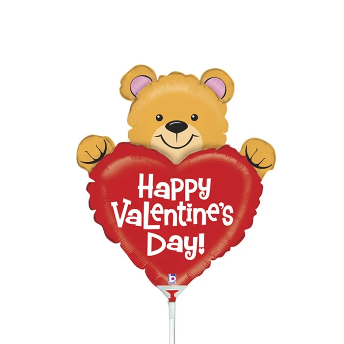 35 cm-es macis Happy Valentine's Day fólia lufi