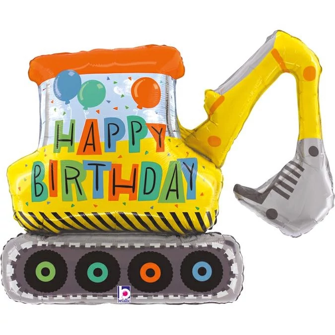 79 cm-es Happy Birthday markoló fólia lufi