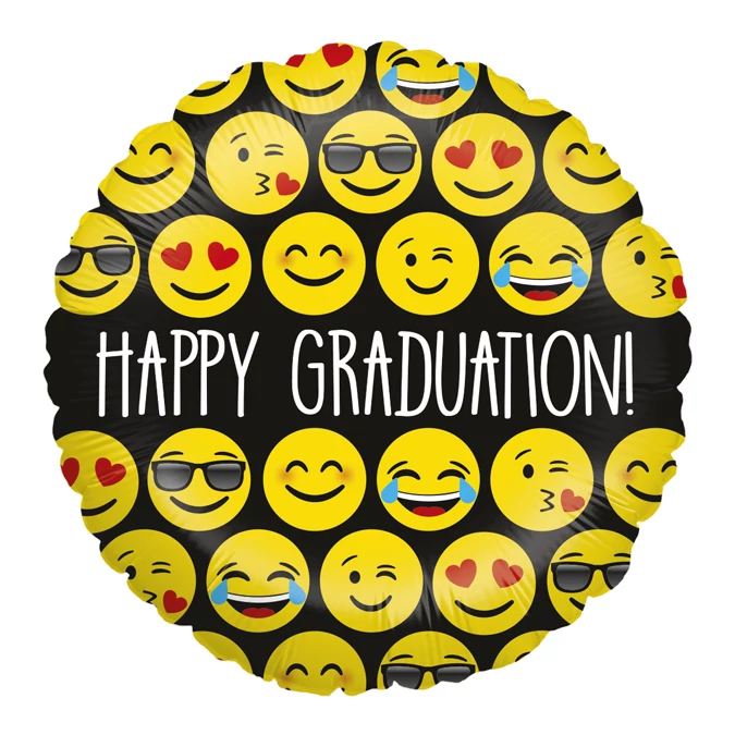 23 cm-es Happy Graduation! Feliratú fólia lufi