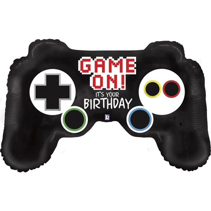91 cm-es Game on It's your Birthday kontrolleres fólia lufi