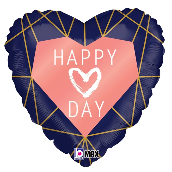 45 cm-es Happy love day fólia lufi