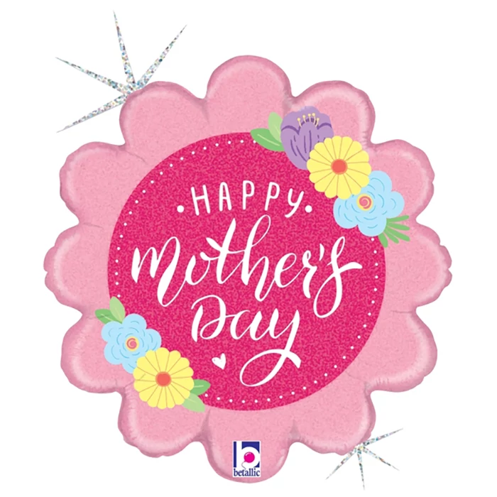 45 cm-es glitteres Happy Mothers Day fólia lufi