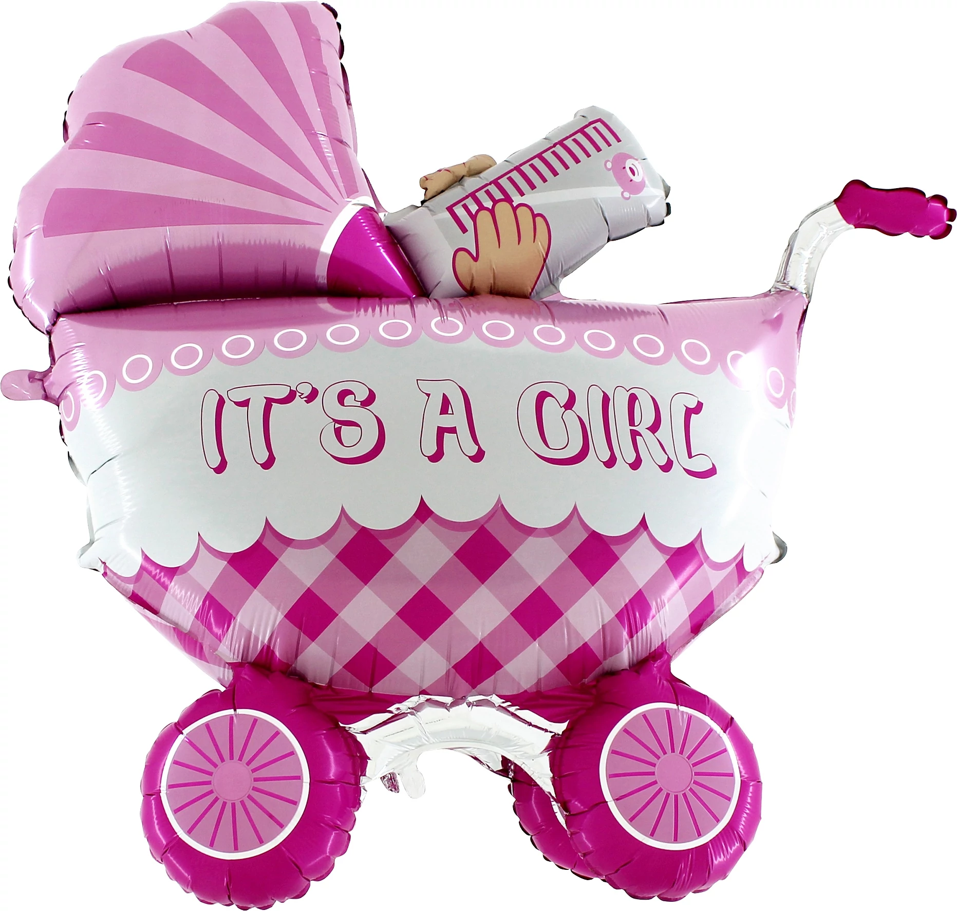 84 cm-es It's a Girl pink babakocsi fólia lufi