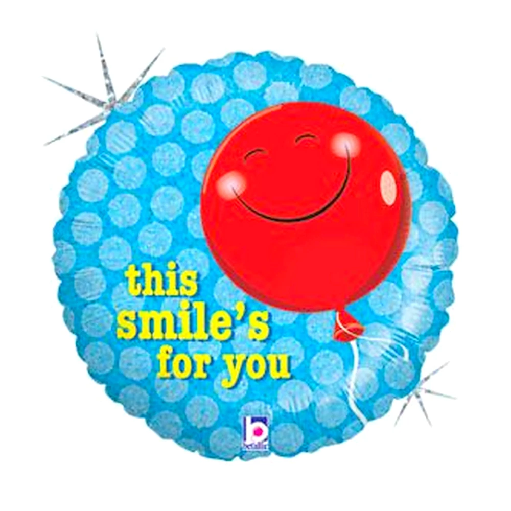 45 cm-es This Smile's For You fólia lufi