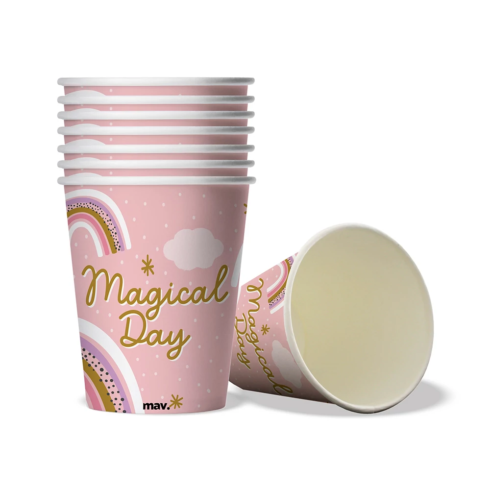 Mágikus unikornis pohár - 250 ml, 8 db / csomag