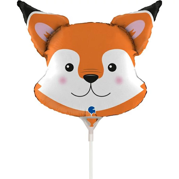 35 cm-es róka fej fólia lufi