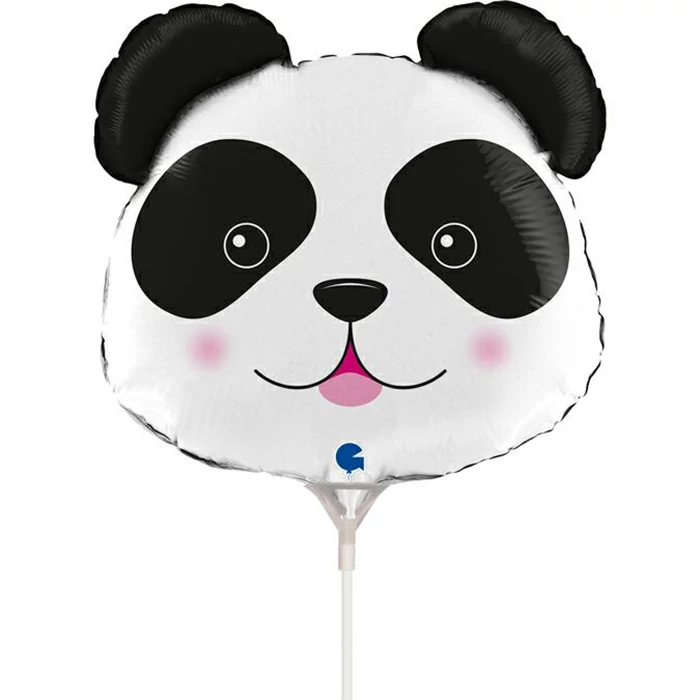 35 cm-es panda fej fólia lufi