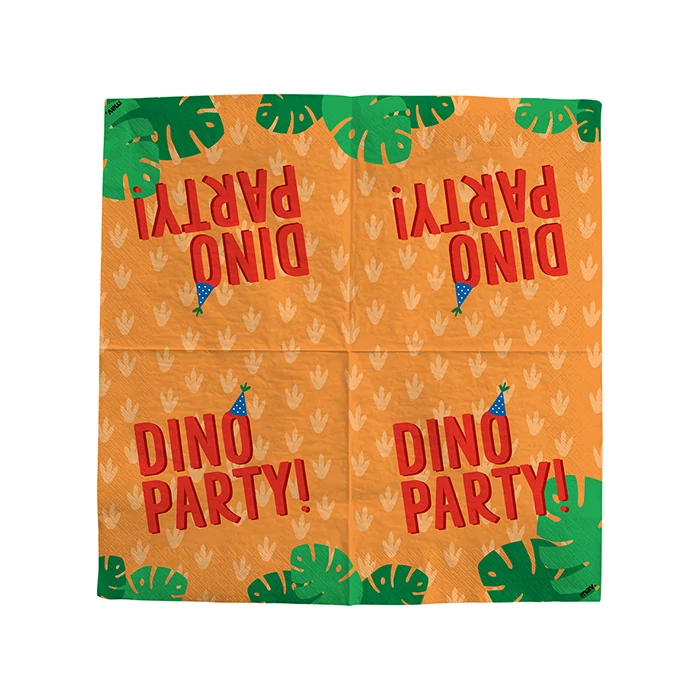 Dino Party szalvéta - 33 cm x 33 cm, 20 db / csomag