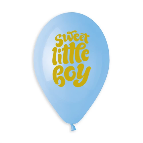 33 cm-es kék Sweet little boy gumi léggömb 10db/cs.