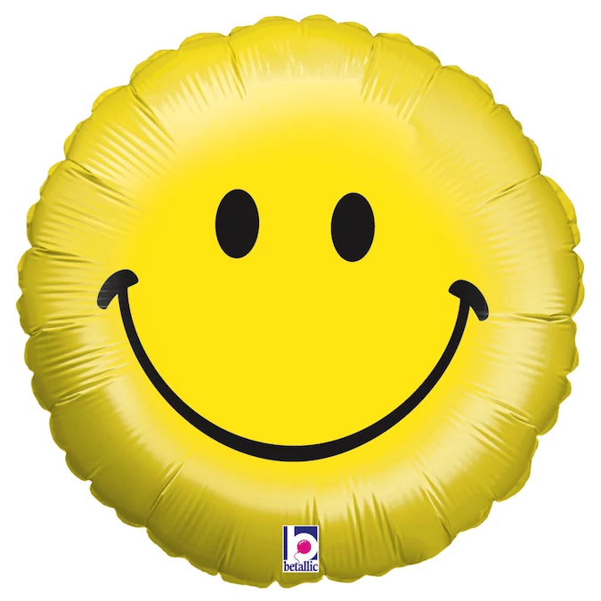 46 cm-es Emoji mosolygós fólia lufi