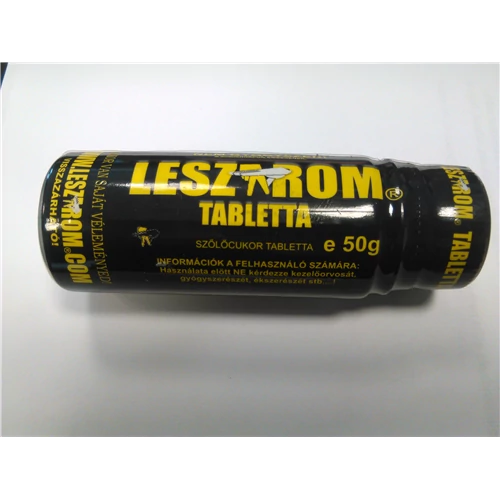 Leszarom tabletta natúr ízű 50gr/tégely