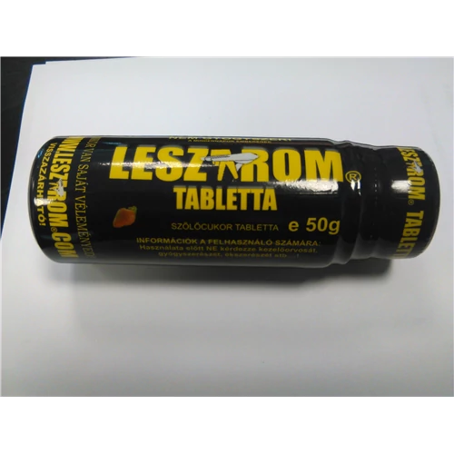 Leszarom tabletta eper ízű 50gr/tégely