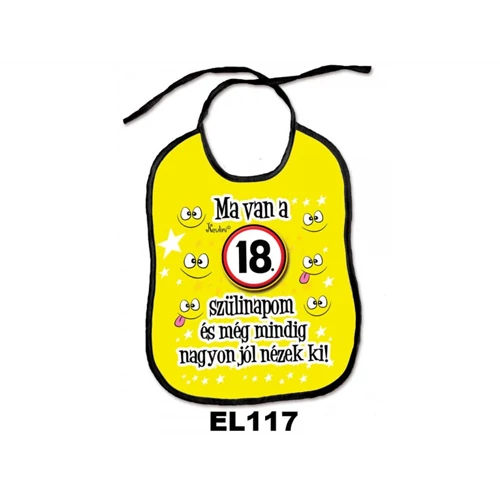 Ma van az 18. születésnapom előke