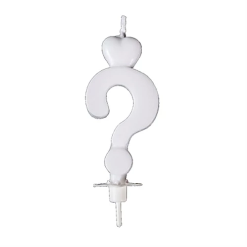 Fehér ? gyertya, 7 cm