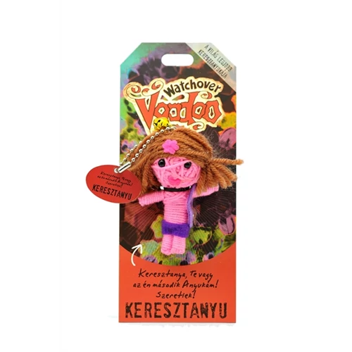 Voodoo talizmán textil 8cm A világ legjobb Keresztanyukája