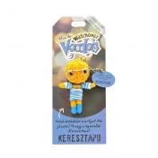 Voodoo talizmán textil 8cm A világ legjobb Keresztapukája