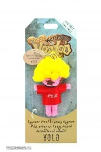 Voodoo talizmán textil 8cm You only live one