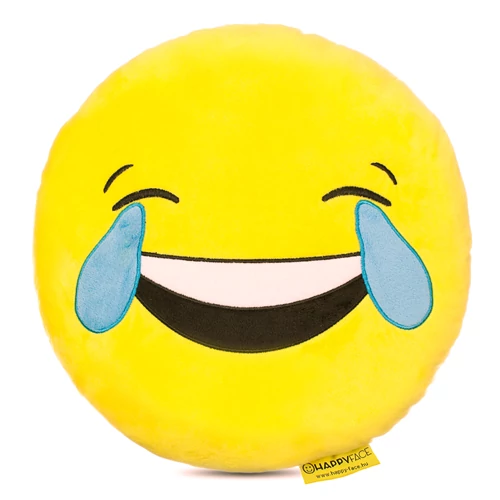Sírva-nevetős Emoji Párna, 32 cm-es