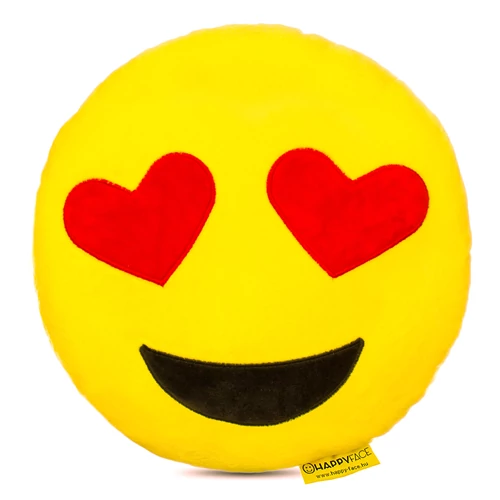 Love Emoji Párna, 32 cm-es