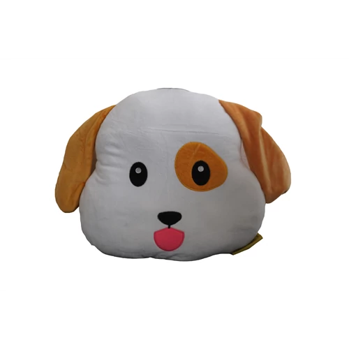 Kutya Emoji párna 32x32 cm, 32 cm-es