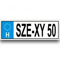Sexy 50 rendszámtábla