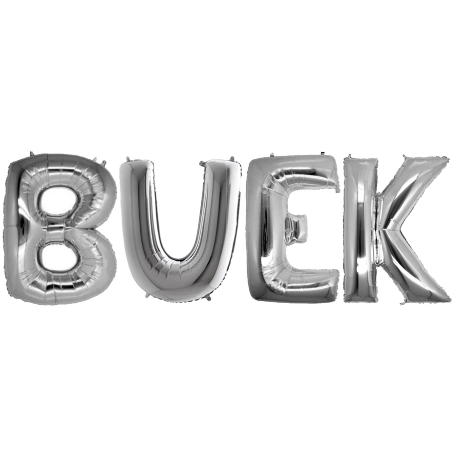 SuperShape - BUEK ezüst színű felirat csomagban