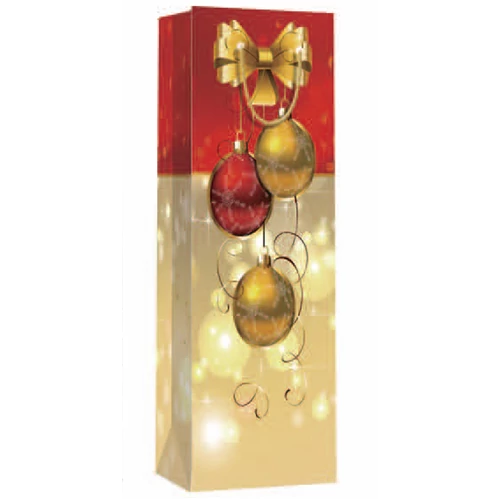 Dísztasak arany gömbös 36x10 cm