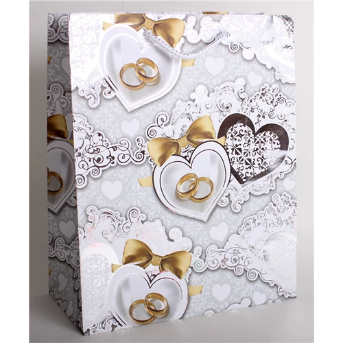 Dísztasak esküvői jeggyűrűk 23 x 18 cm