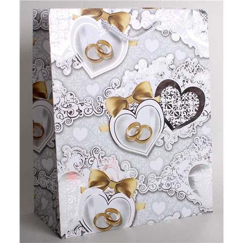 Dísztasak esküvői jeggyűrűk 33 x 26 cm