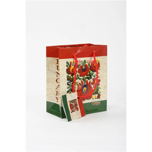 Dísztasak antikolt matyó mintás 14x11 cm