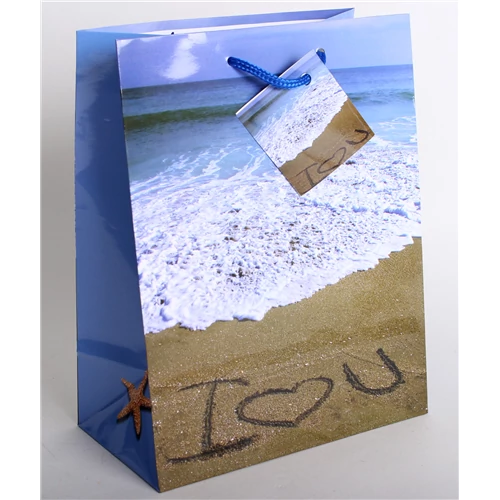 Dísztasak beach I love You 23 x 18 cm