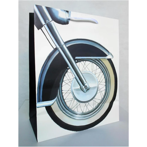 Dísztasak motor kerék 14 x 11 cm