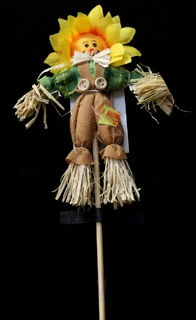 Napraforgós figura + pálca natúr színű 30 cm