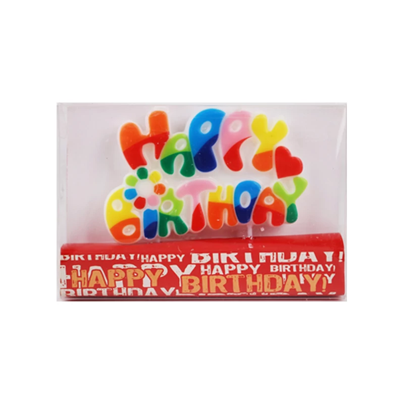 Gyertya, Happy Birthday felirat