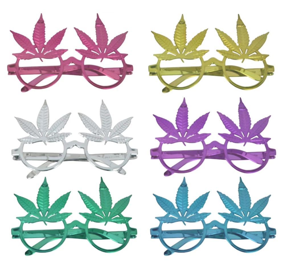 Kannabisz levél szemüveg - 3 db / csomag