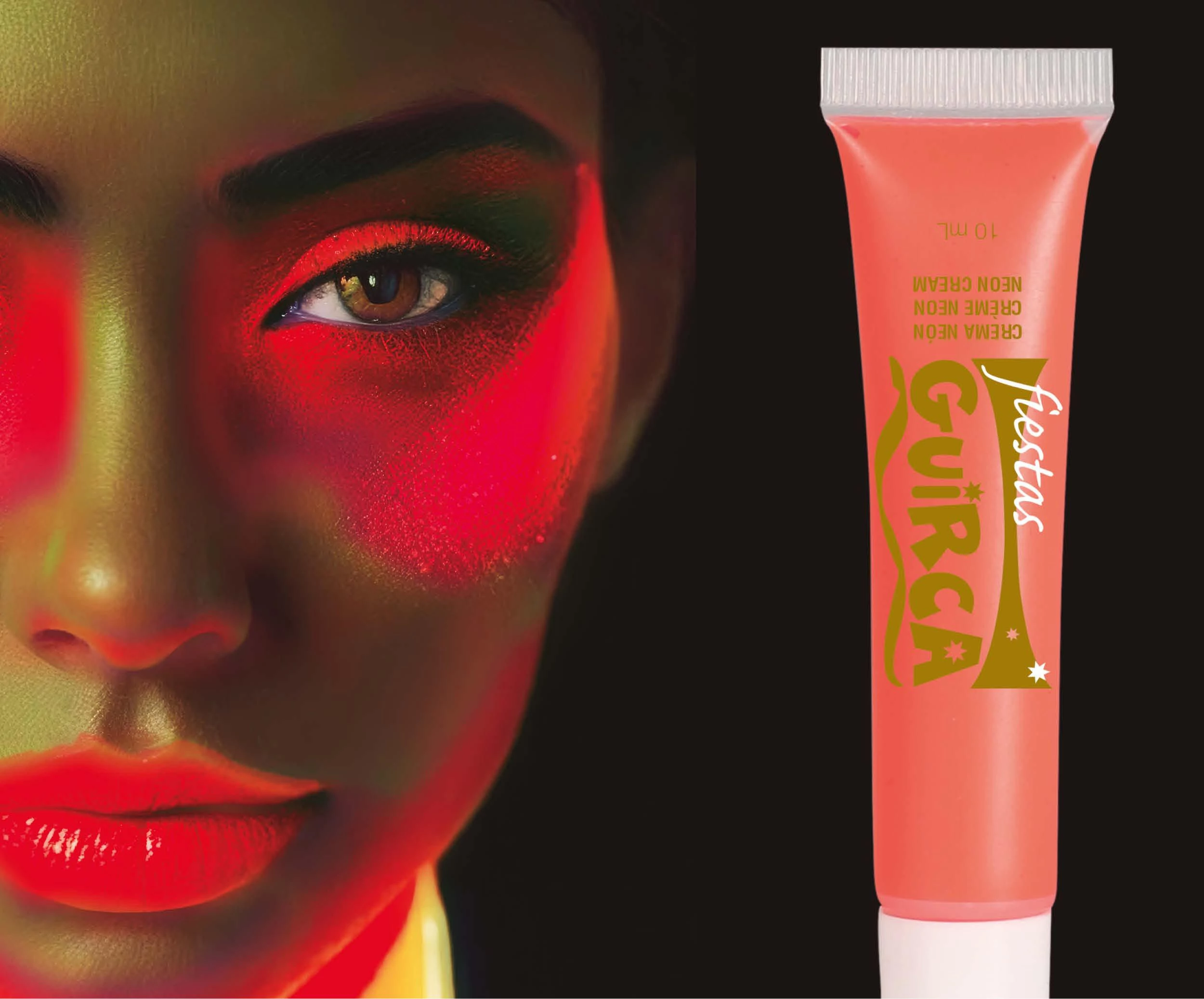 Piros neon tubusos smink - 10 ml