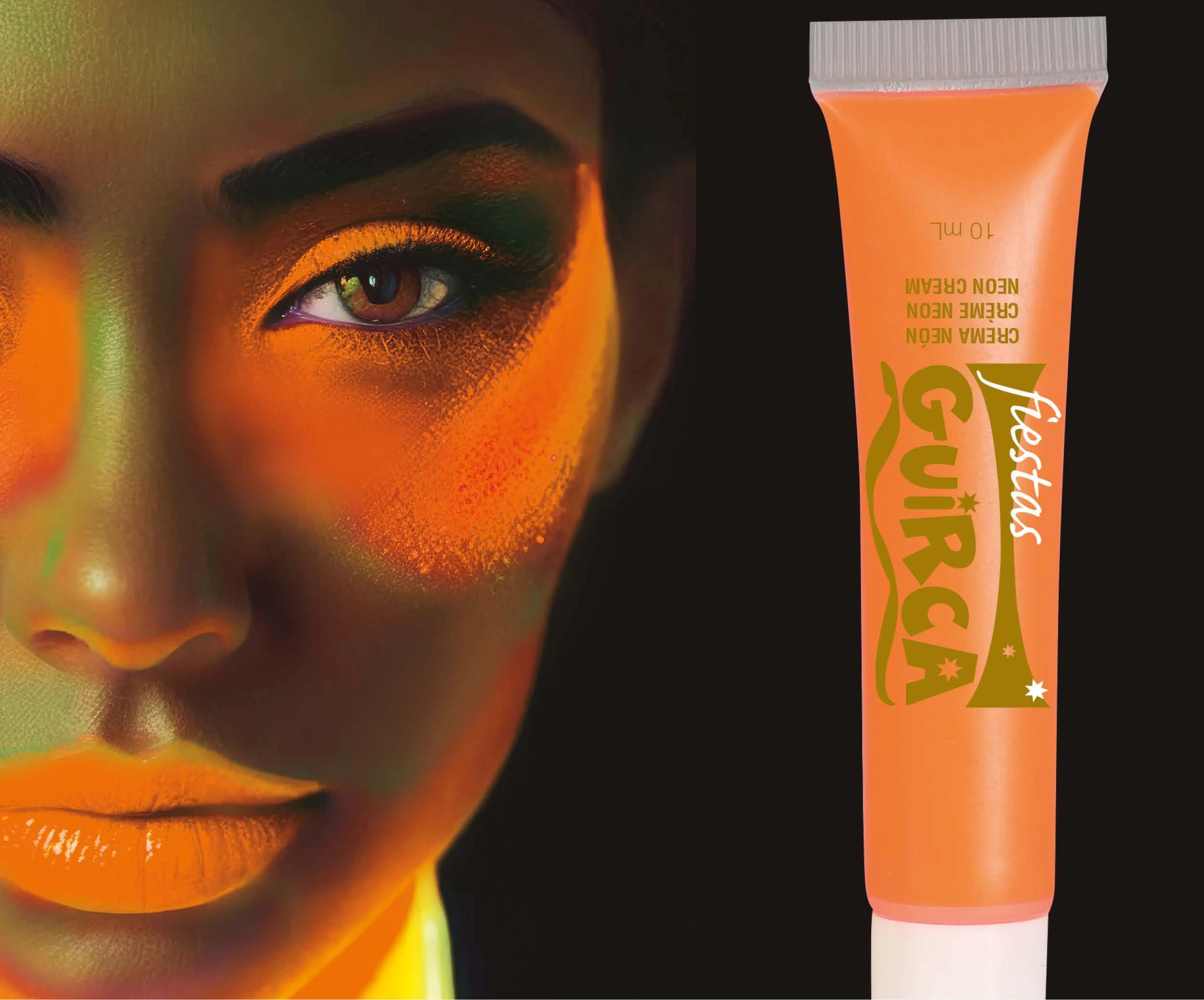 Narancssárgasárga neon tubusos smink - 10 ml