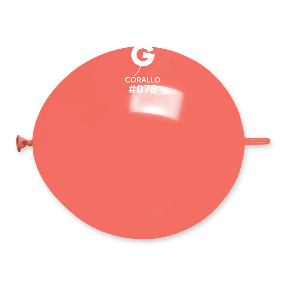 33 cm-es bóbitás korall gumi léggömb - 100 db / csomag