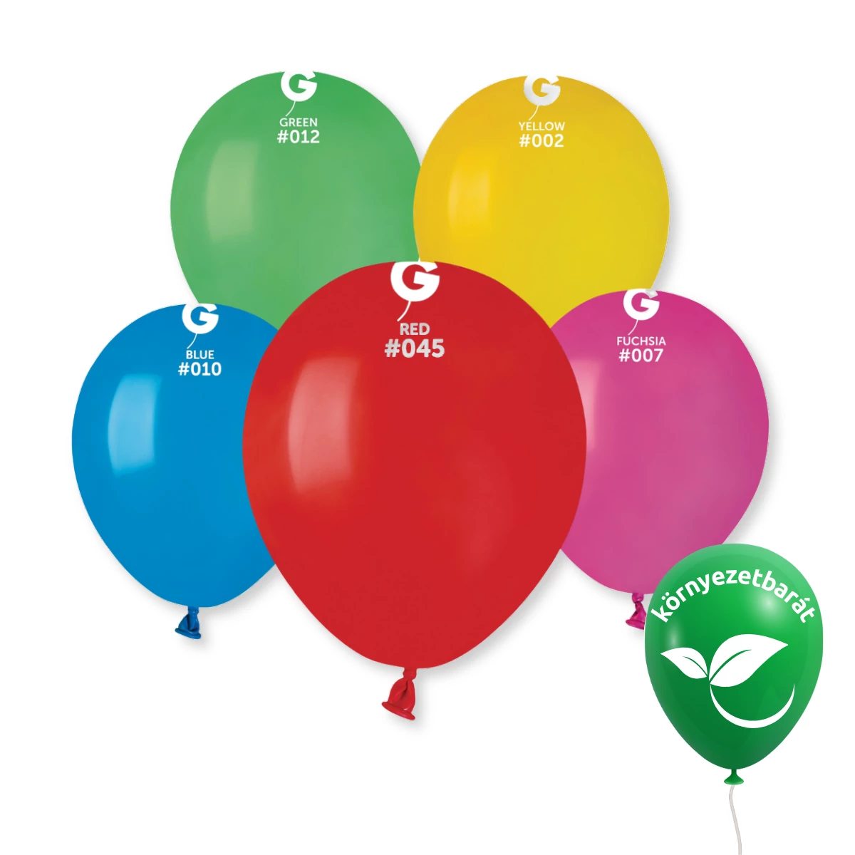Gemar 13 cm Klasszikus Vegyes / Classic Assorted #080 bio latex lufi – 100 db/csomag