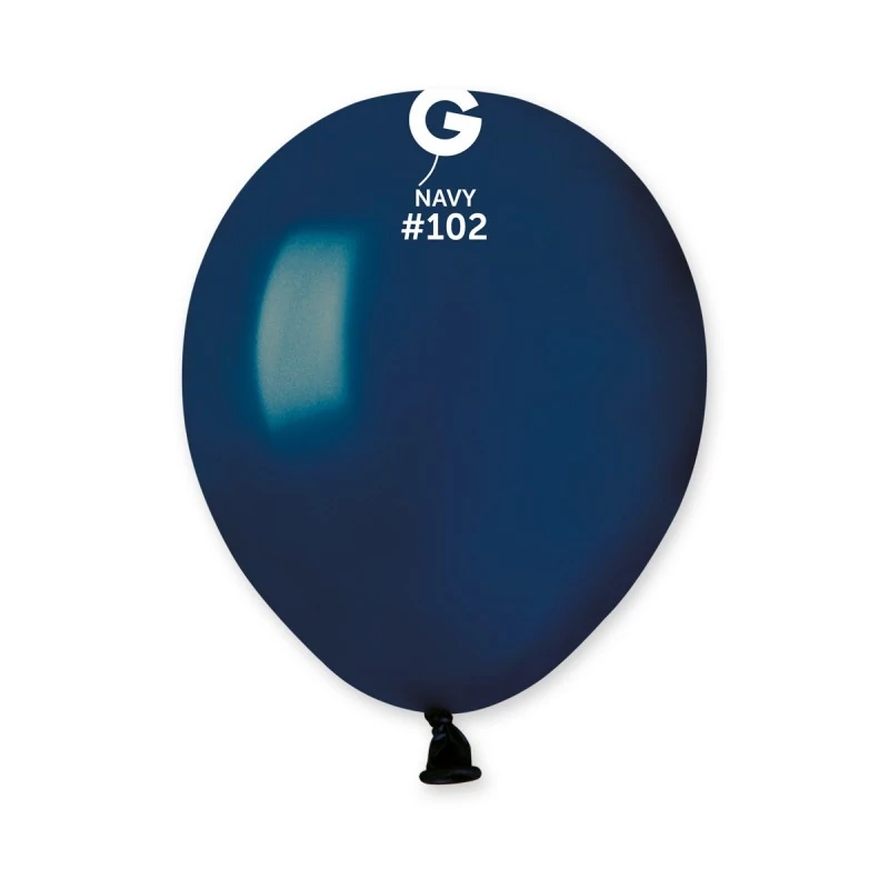 13 cm-es navy blue gumi léggömb - 100 db / csomag