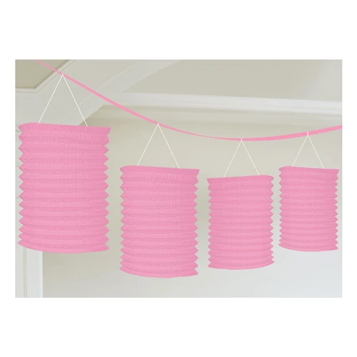 Pink girland lampion 365 cm