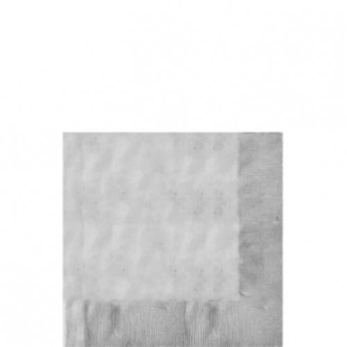 Ezüst színű koktélszalvéta 25x25 cm 20 db/cs.