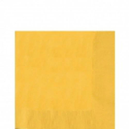 Sárga szalvéta 33 x 33 cm, háromrétegű - 20 db