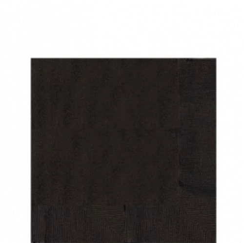 Fekete, háromrétegű szalvéta 33x33 cm 20 db/cs..