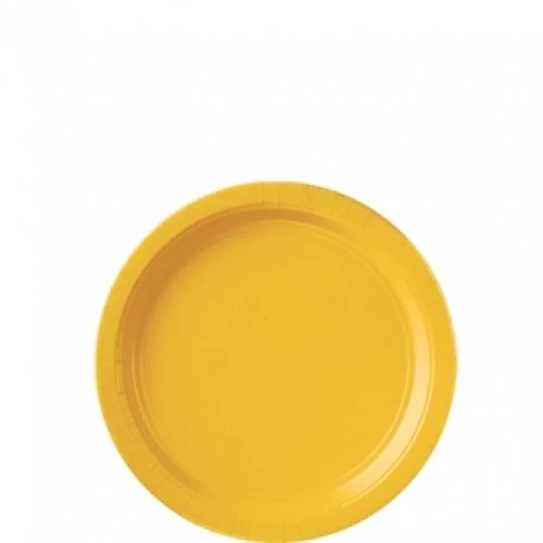 Sárga tányér 18 cm 8 db/cs